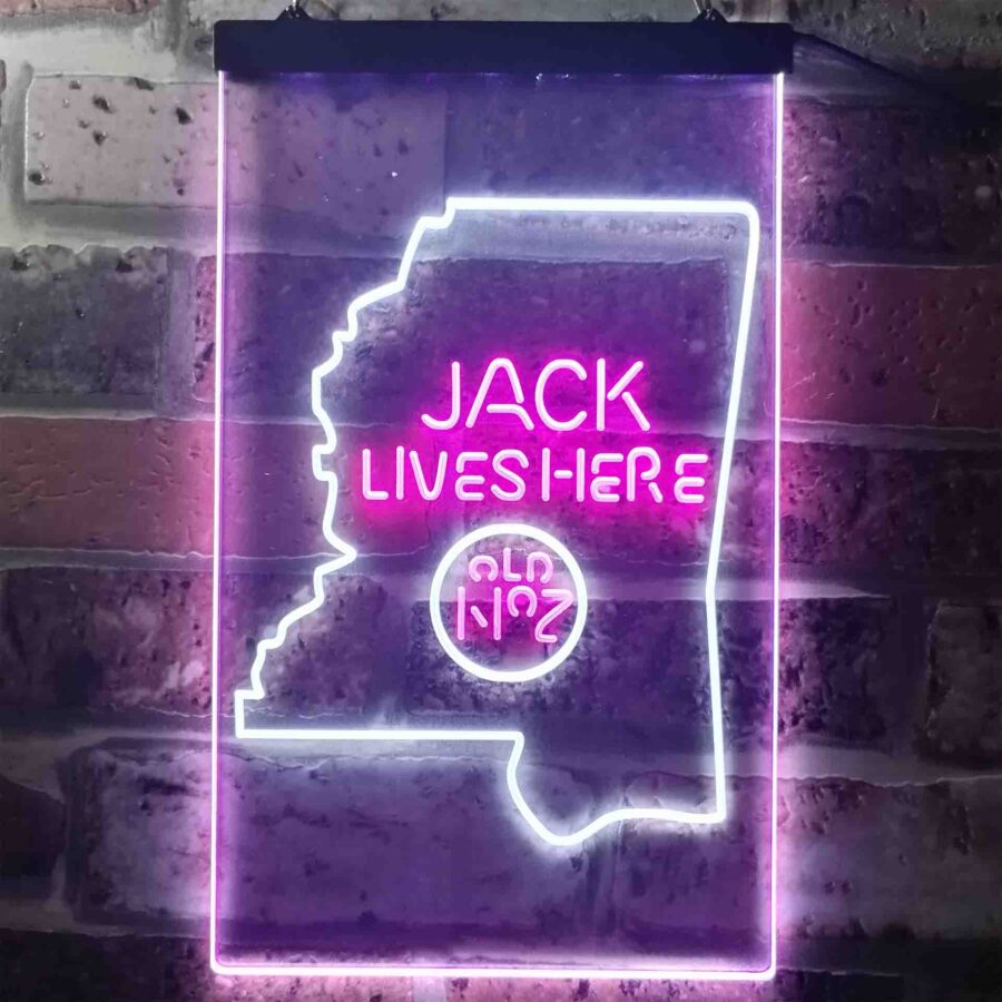 Mississippi Jack Daniels Home Bar Neon Light Led Sign - Image 10