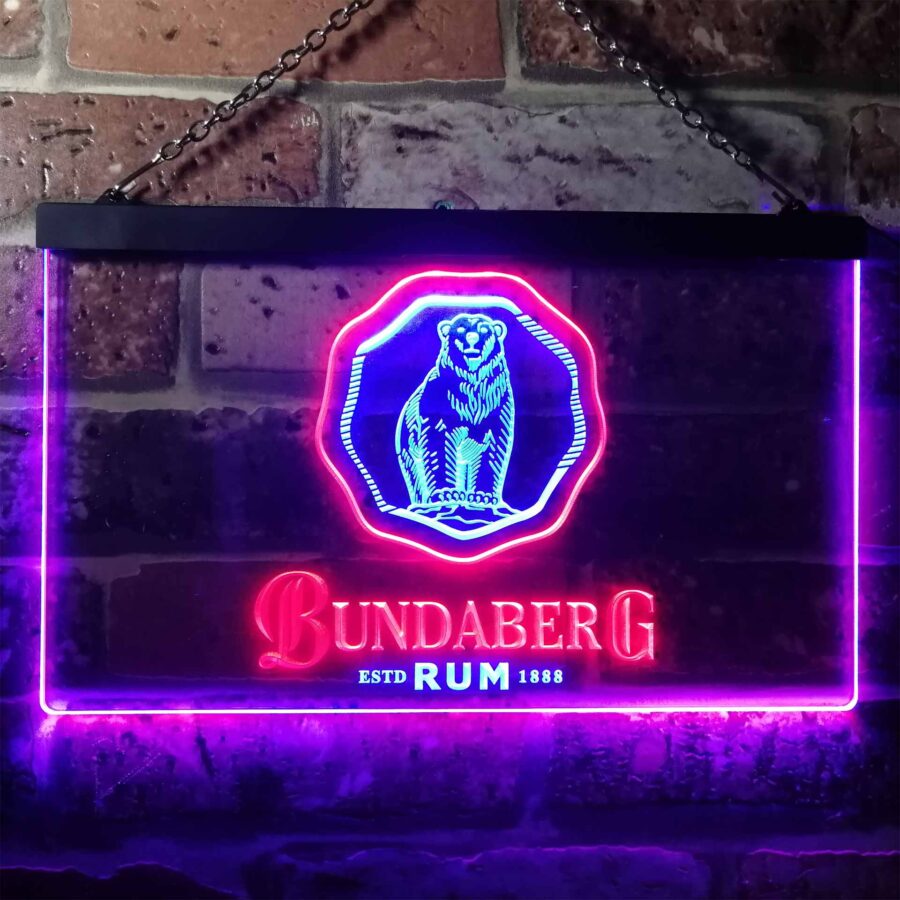 Bundaberg Rum Home Bar Neon Light Led Sign - Image 11