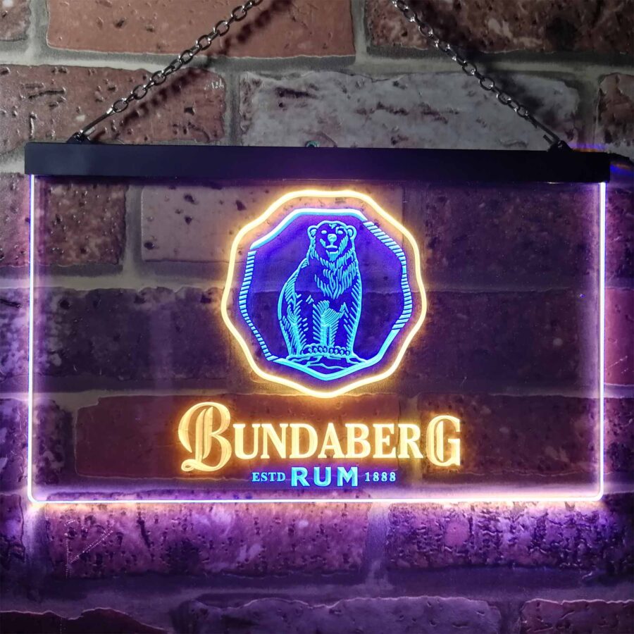 Bundaberg Rum Home Bar Neon Light Led Sign - Image 6