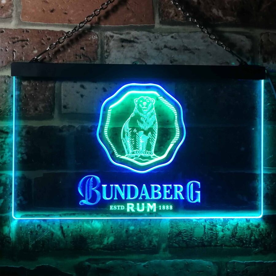 Bundaberg Rum Home Bar Neon Light Led Sign - Image 3