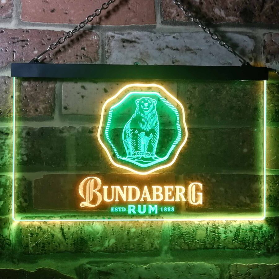 Bundaberg Rum Home Bar Neon Light Led Sign - Image 2
