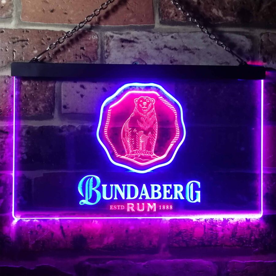 Bundaberg Rum Home Bar Neon Light Led Sign - Image 9