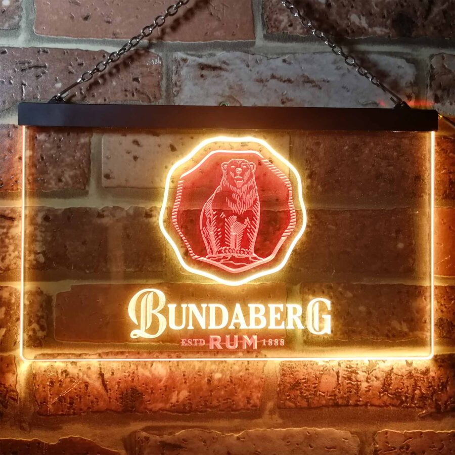 Bundaberg Rum Home Bar Neon Light Led Sign - Image 8