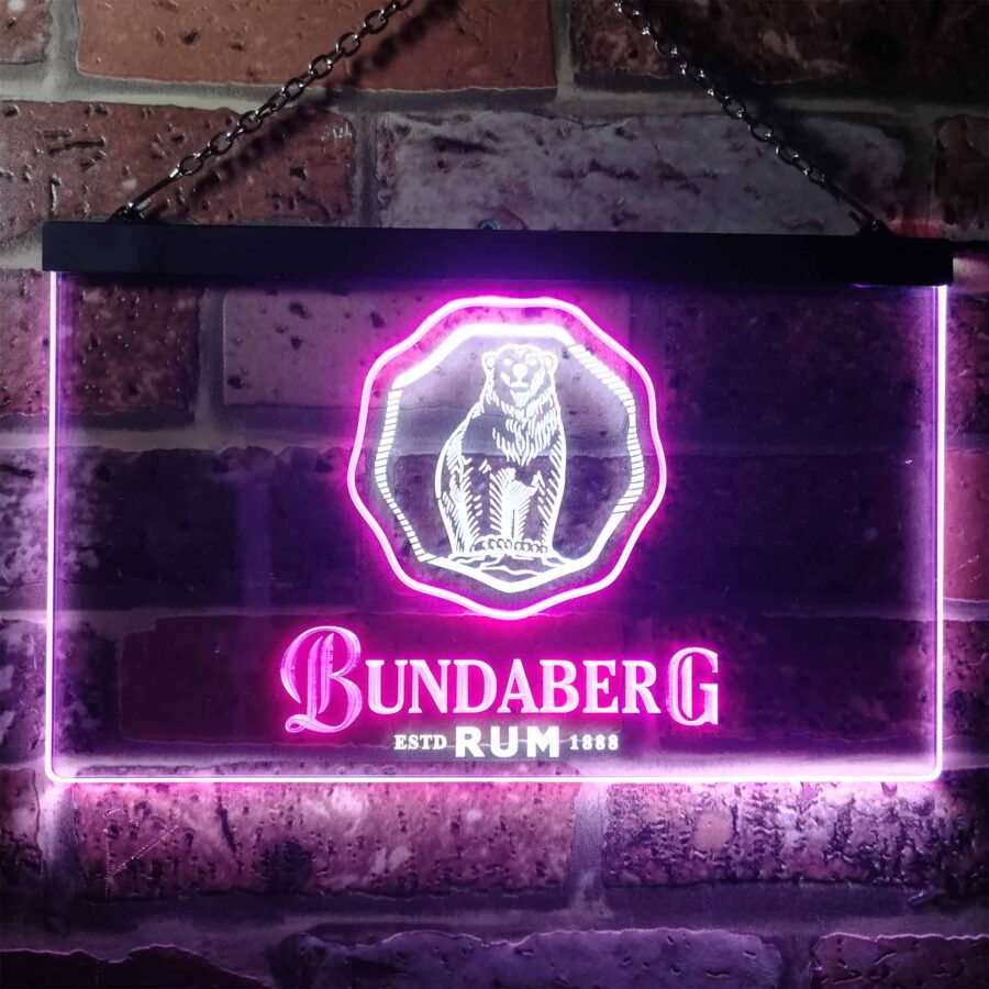 Bundaberg Rum Home Bar Neon Light Led Sign - Image 5