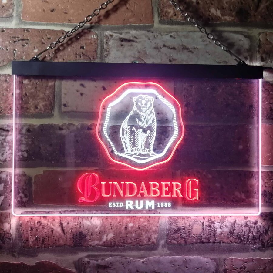 Bundaberg Rum Home Bar Neon Light Led Sign - Image 10