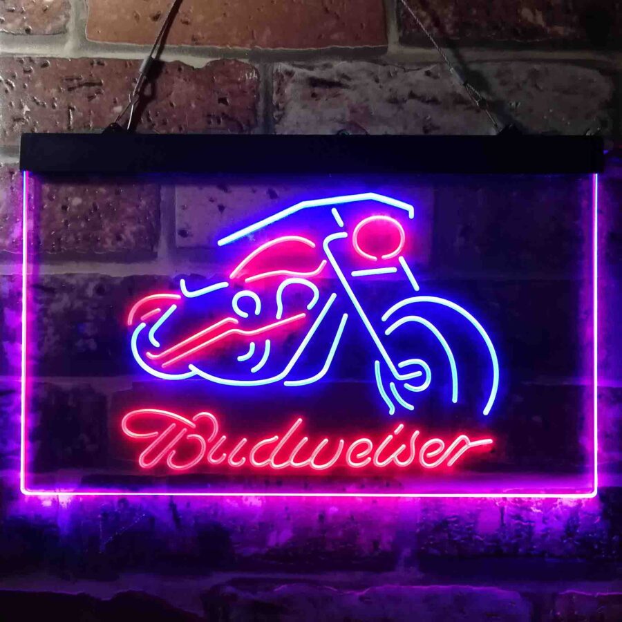 Budweiser Motorcycle Garage Neon Like Led Sign - Image 10
