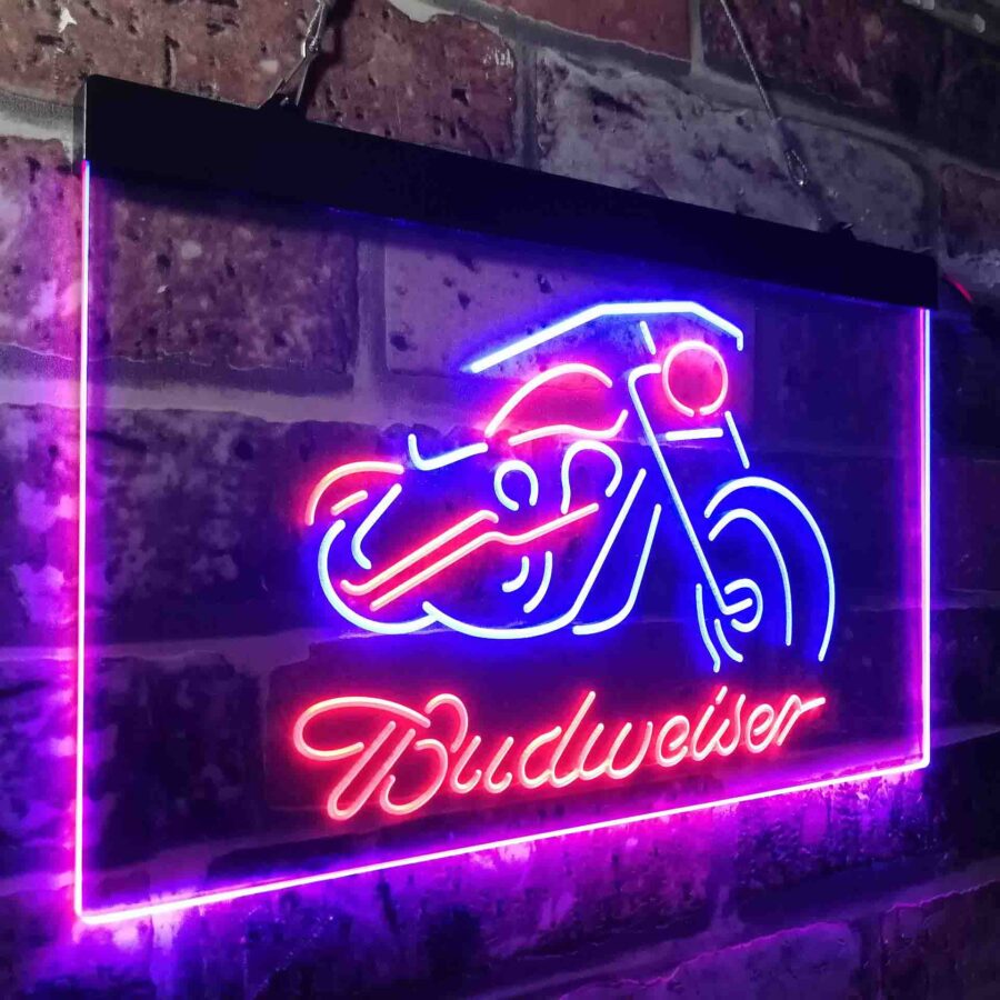 Budweiser Motorcycle Garage Neon Like Led Sign - Image 23