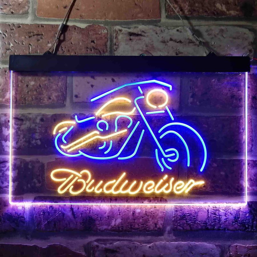 Budweiser Motorcycle Garage Neon Like Led Sign - Image 12