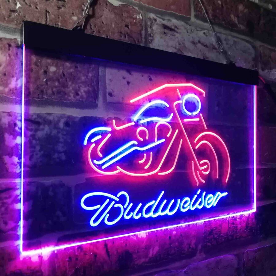 Budweiser Motorcycle Garage Neon Like Led Sign - Image 15