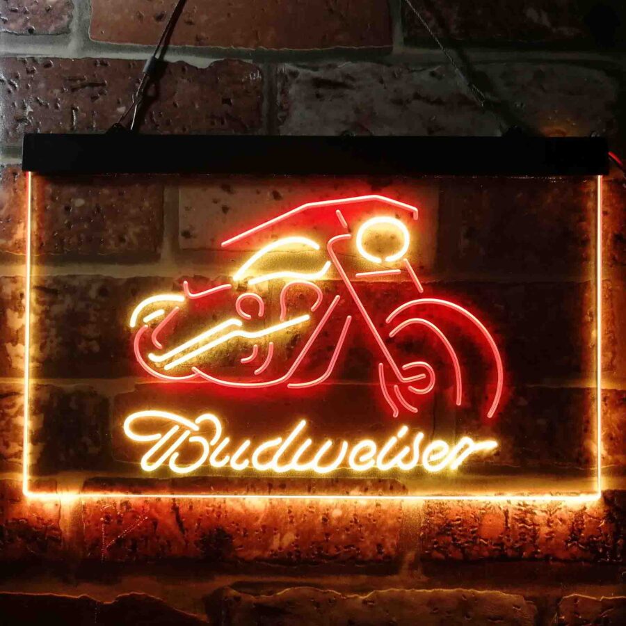 Budweiser Motorcycle Garage Neon Like Led Sign - Image 4