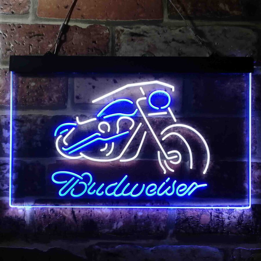 Budweiser Motorcycle Garage Neon Like Led Sign - Image 5