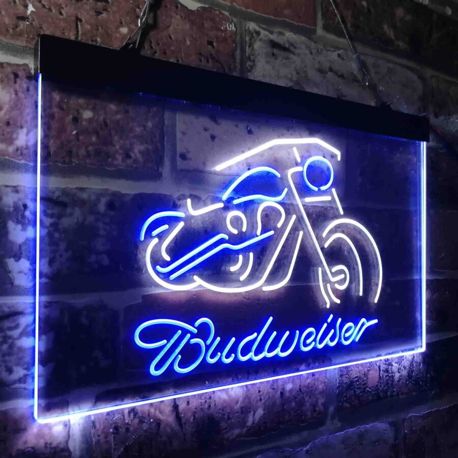 Budweiser Motorcycle Garage Neon Like Led Sign - Image 18