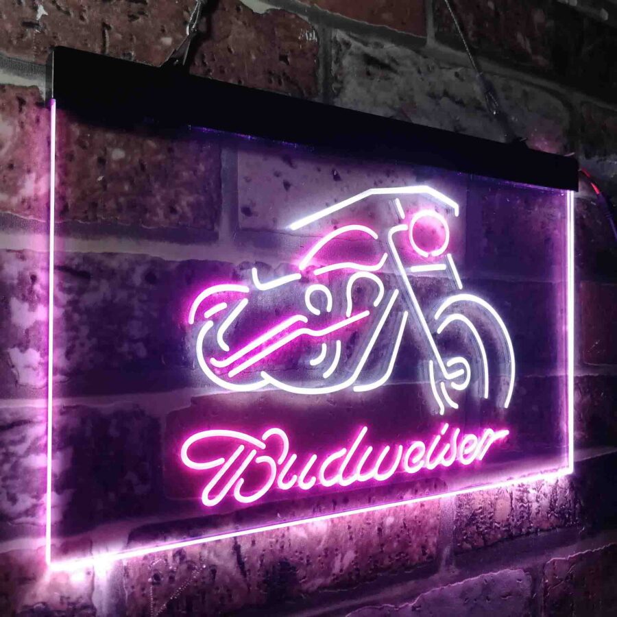 Budweiser Motorcycle Garage Neon Like Led Sign - Image 26