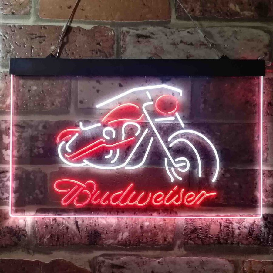 Budweiser Motorcycle Garage Neon Like Led Sign