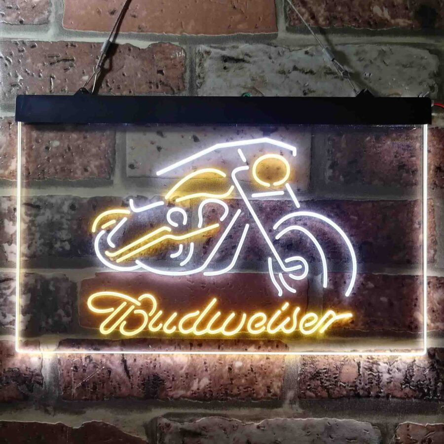 Budweiser Motorcycle Garage Neon Like Led Sign - Image 3
