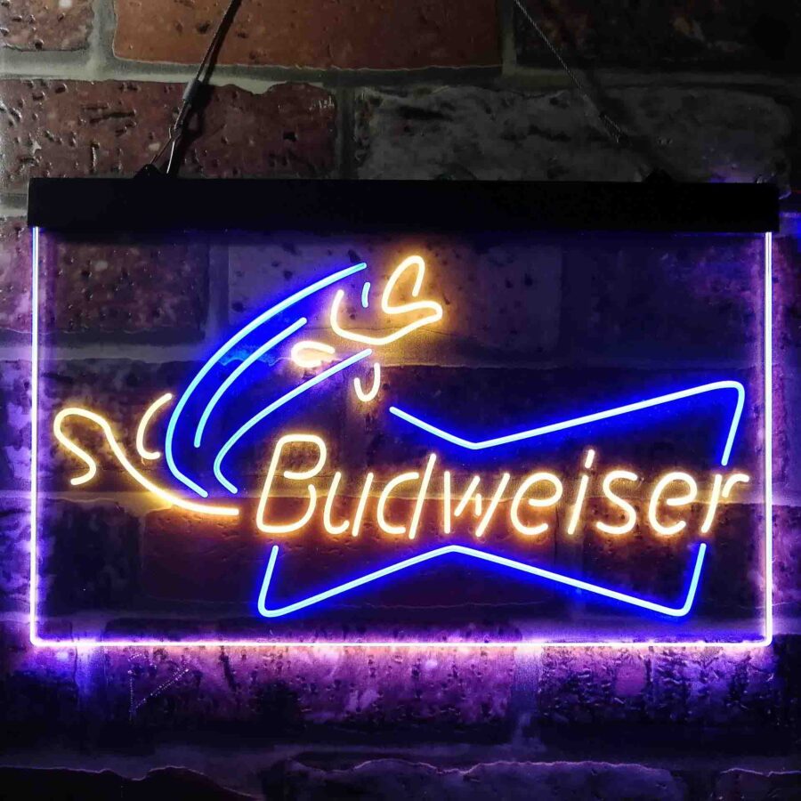 Budweiser Bow Tie Fishing Neon Like Led Sign - Image 4
