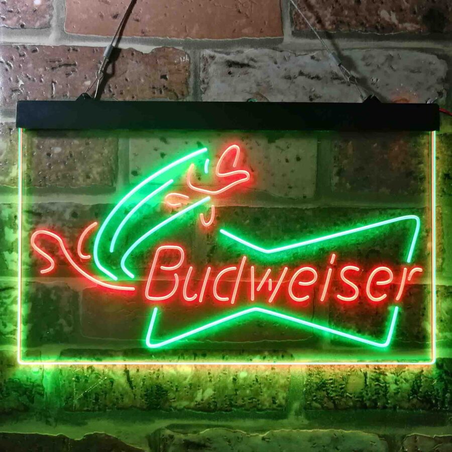 Budweiser Bow Tie Fishing Neon Like Led Sign - Image 6