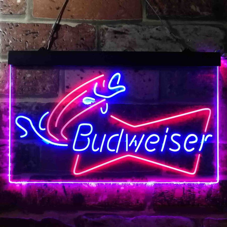Budweiser Bow Tie Fishing Neon Like Led Sign - Image 7
