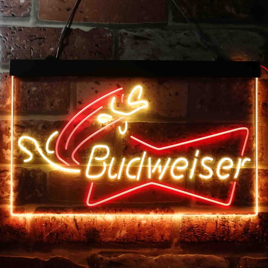Budweiser Bow Tie Fishing Neon Like Led Sign - Image 8