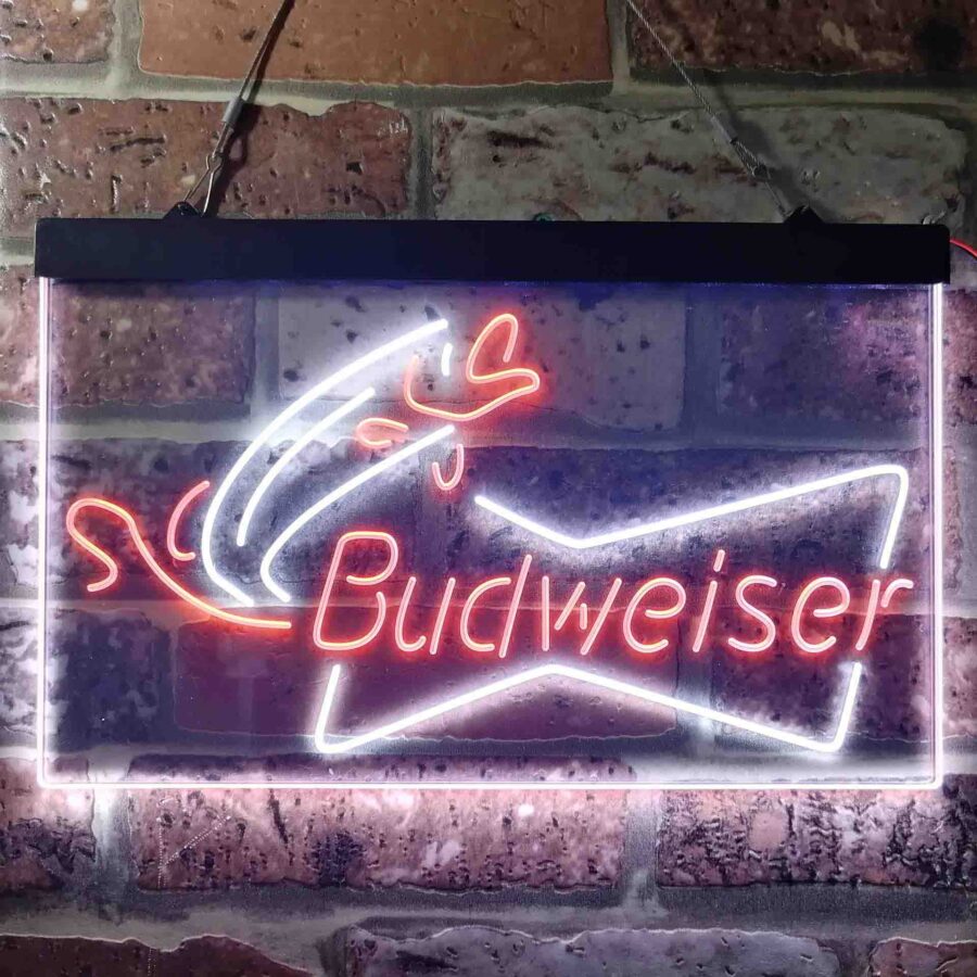 Budweiser Bow Tie Fishing Neon Like Led Sign - Image 5