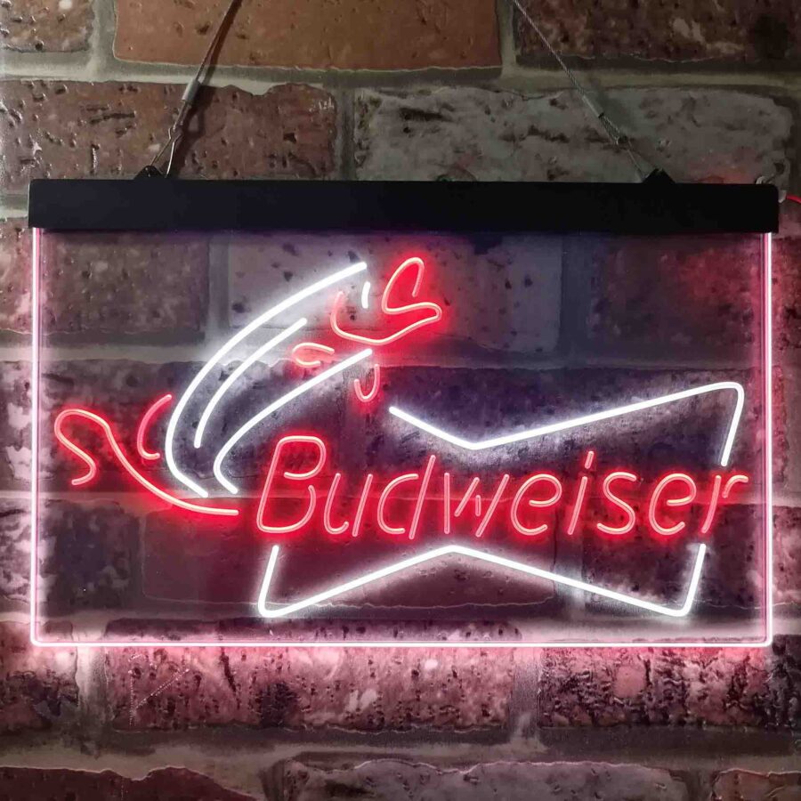 Budweiser Bow Tie Fishing Neon Like Led Sign - Image 2