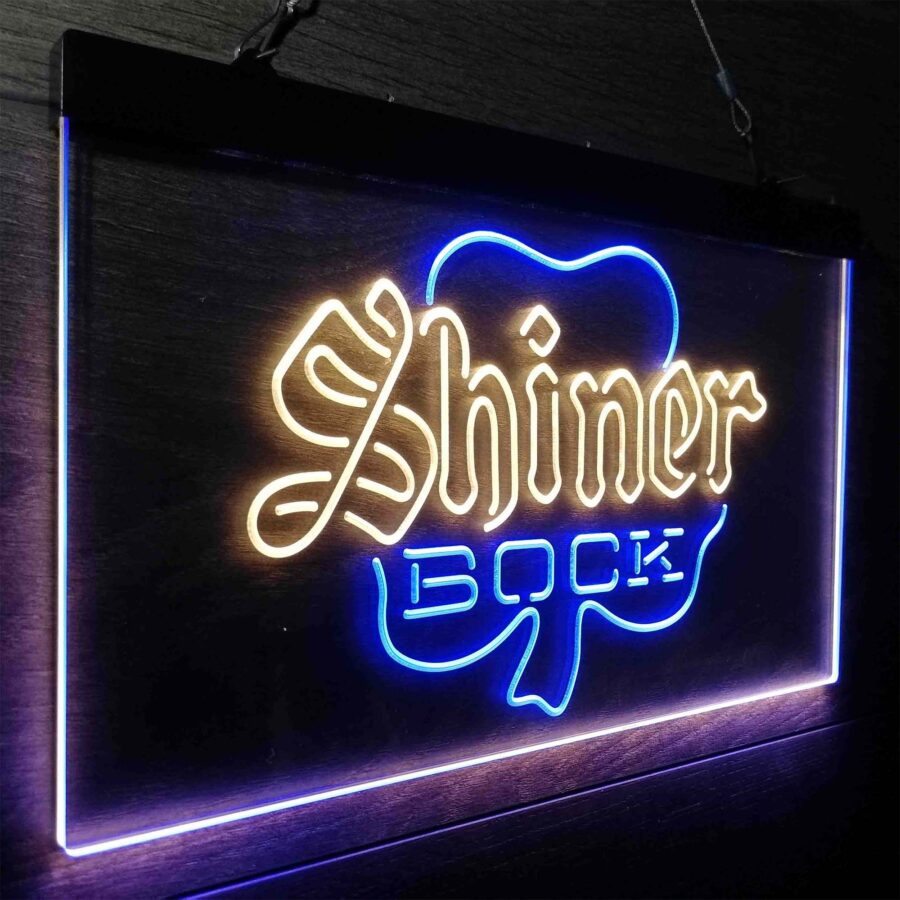 Shiner Bock Shamrock Neon Like Led Sign - Image 18