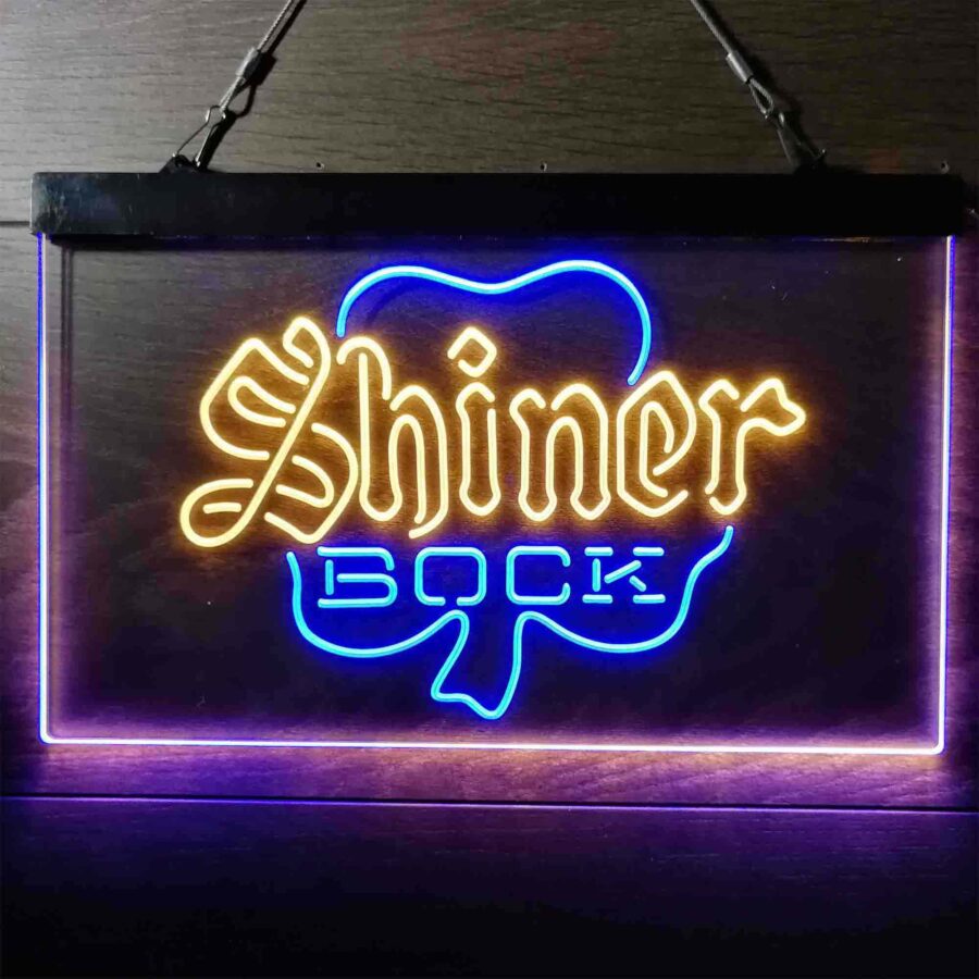 Shiner Bock Shamrock Neon Like Led Sign - Image 5