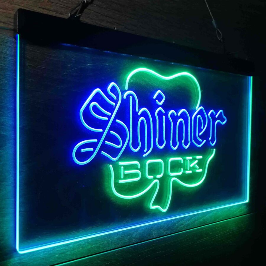 Shiner Bock Shamrock Neon Like Led Sign - Image 19