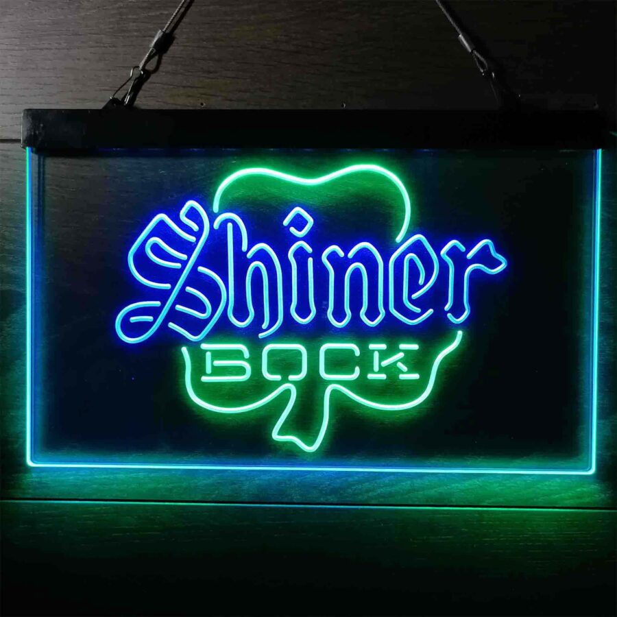 Shiner Bock Shamrock Neon Like Led Sign - Image 6