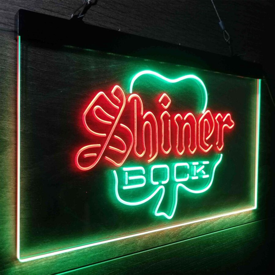 Shiner Bock Shamrock Neon Like Led Sign - Image 26