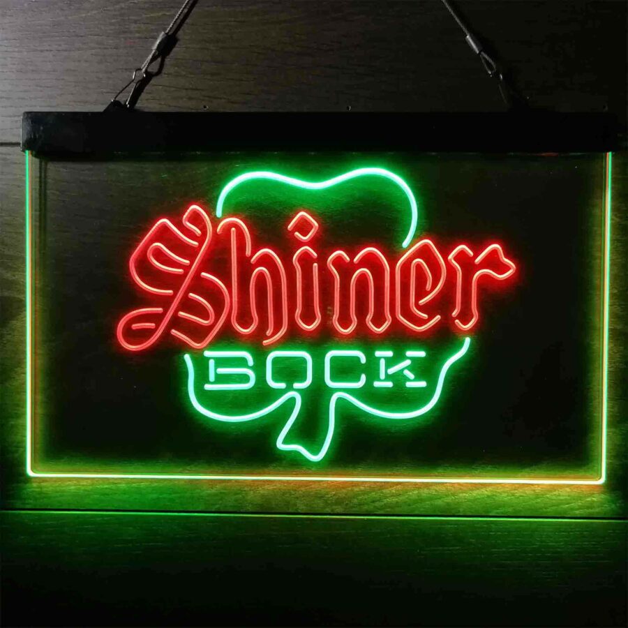 Shiner Bock Shamrock Neon Like Led Sign - Image 13