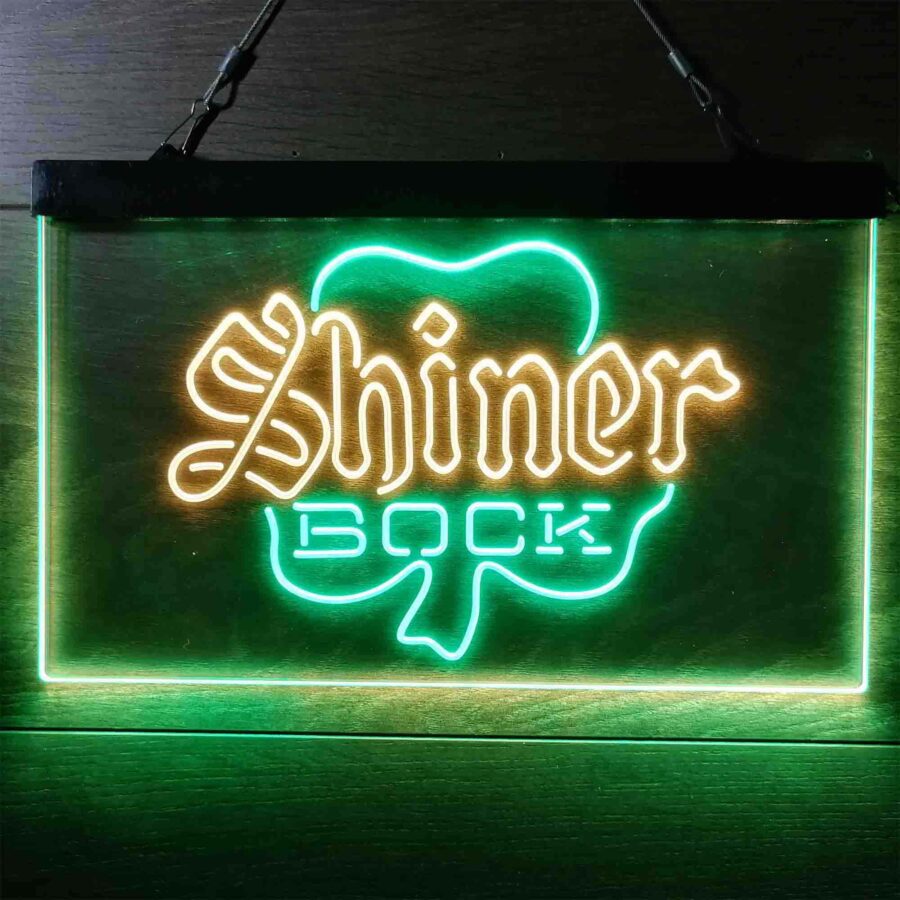 Shiner Bock Shamrock Neon Like Led Sign