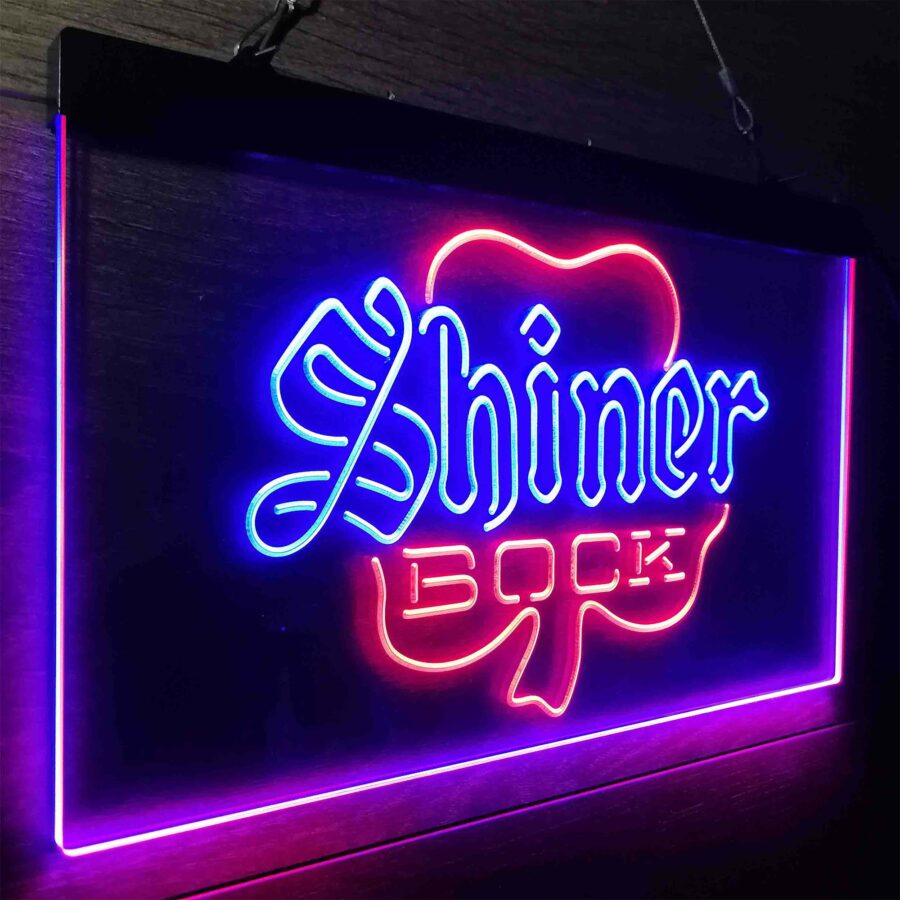 Shiner Bock Shamrock Neon Like Led Sign - Image 25