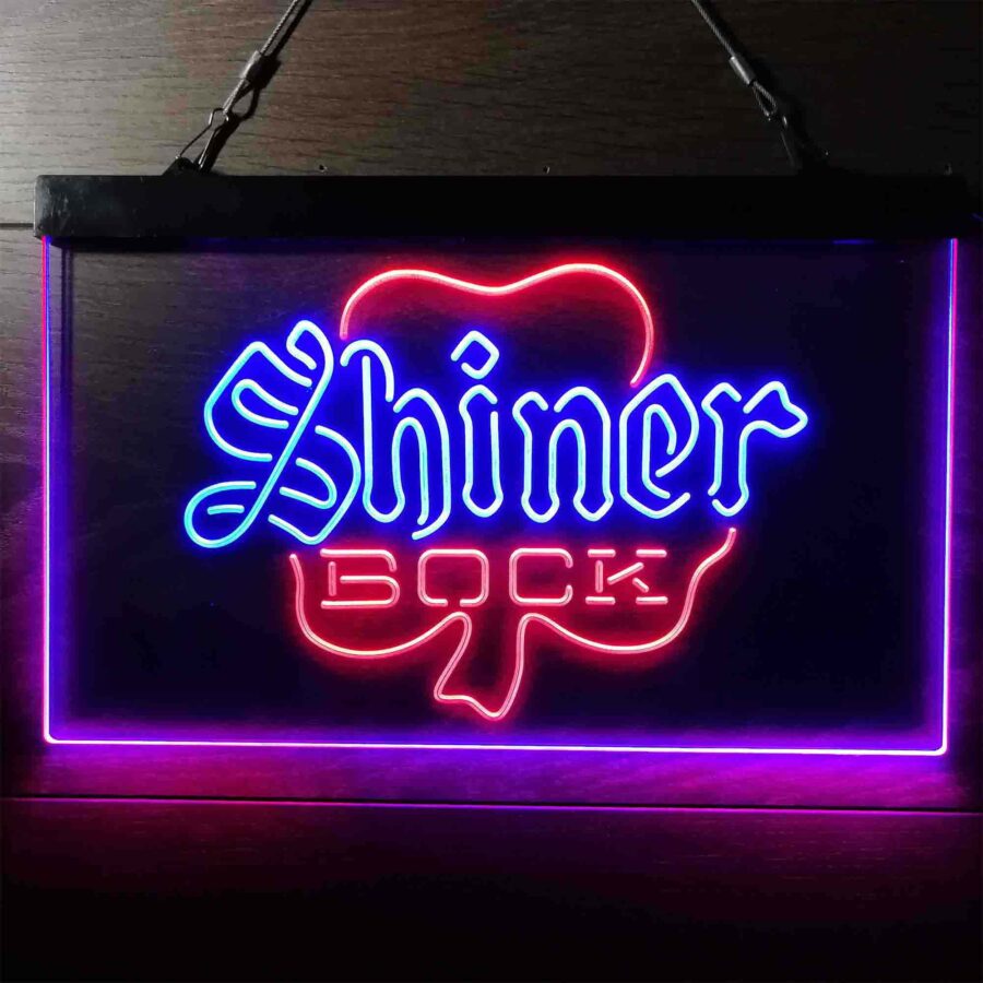 Shiner Bock Shamrock Neon Like Led Sign - Image 12