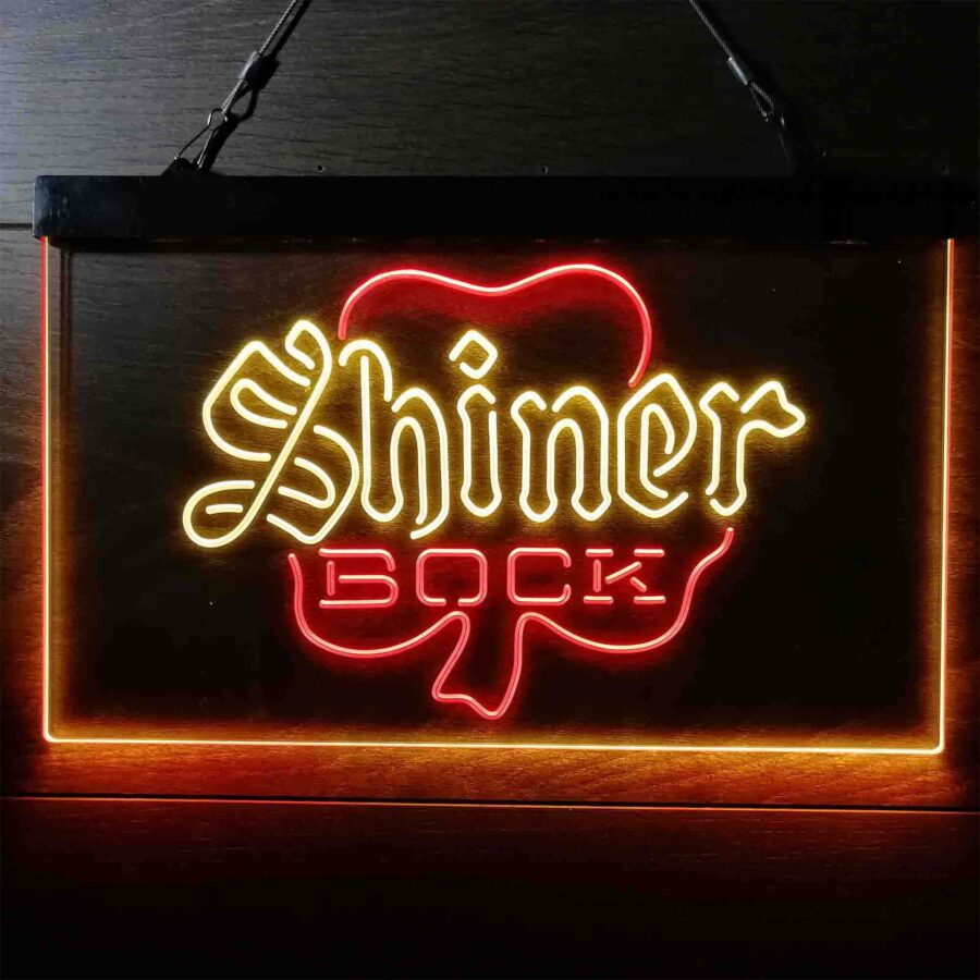 Shiner Bock Shamrock Neon Like Led Sign - Image 2