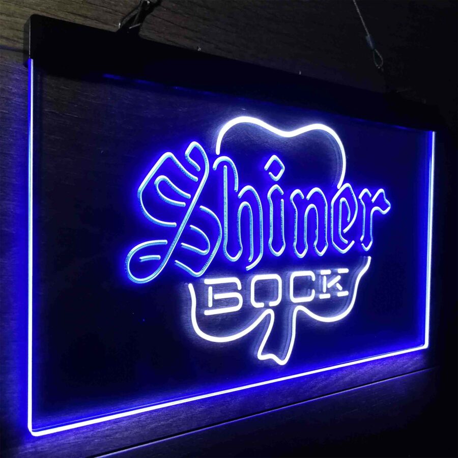 Shiner Bock Shamrock Neon Like Led Sign - Image 24