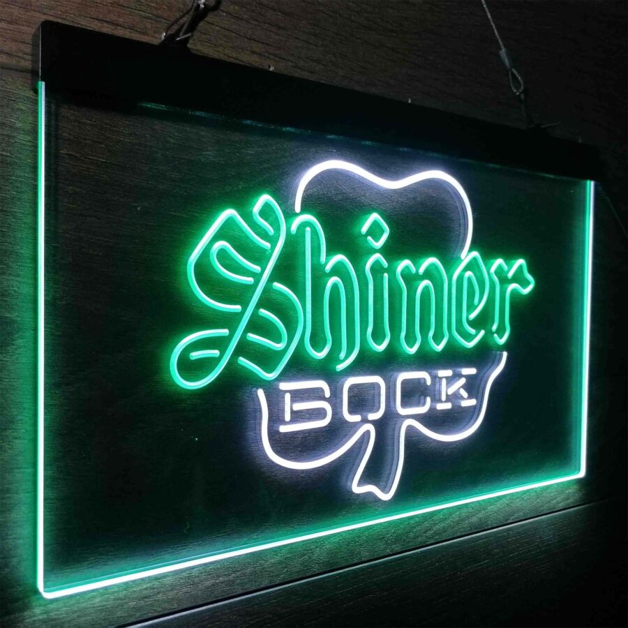 Shiner Bock Shamrock Neon Like Led Sign - Image 21