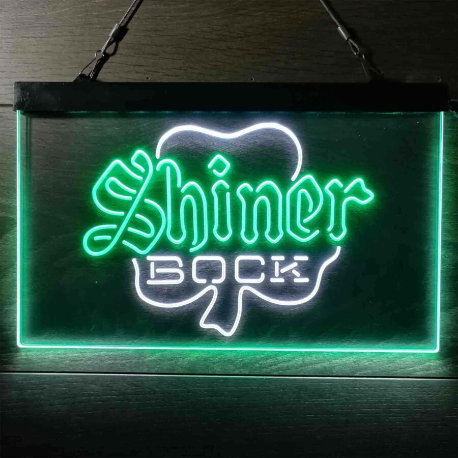 Shiner Bock Shamrock Neon Like Led Sign - Image 8