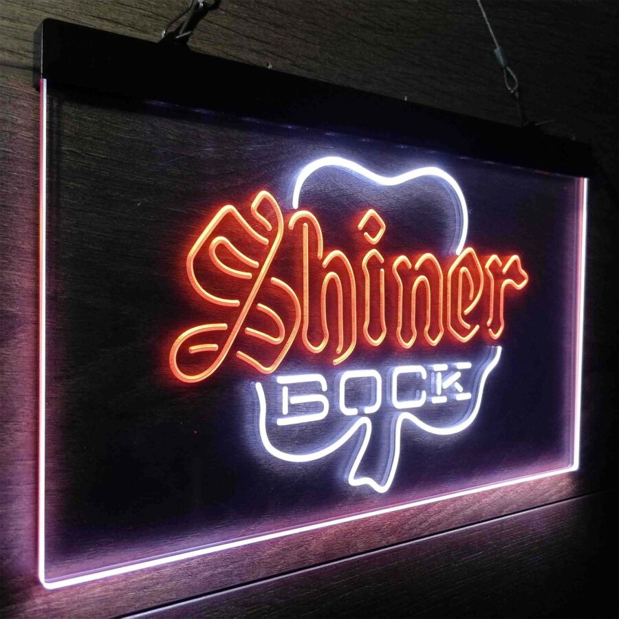 Shiner Bock Shamrock Neon Like Led Sign - Image 16
