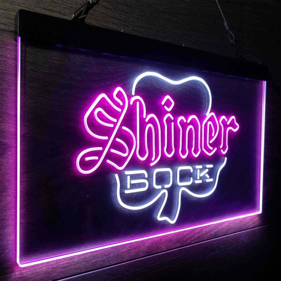 Shiner Bock Shamrock Neon Like Led Sign - Image 17