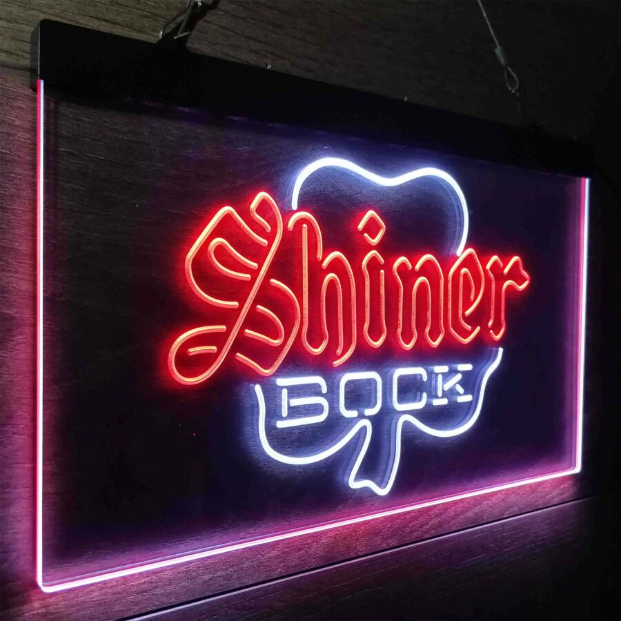 Shiner Bock Shamrock Neon Like Led Sign - Image 22