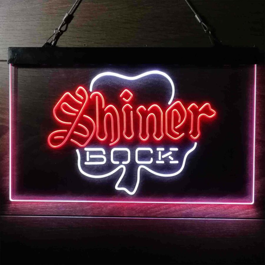 Shiner Bock Shamrock Neon Like Led Sign - Image 9