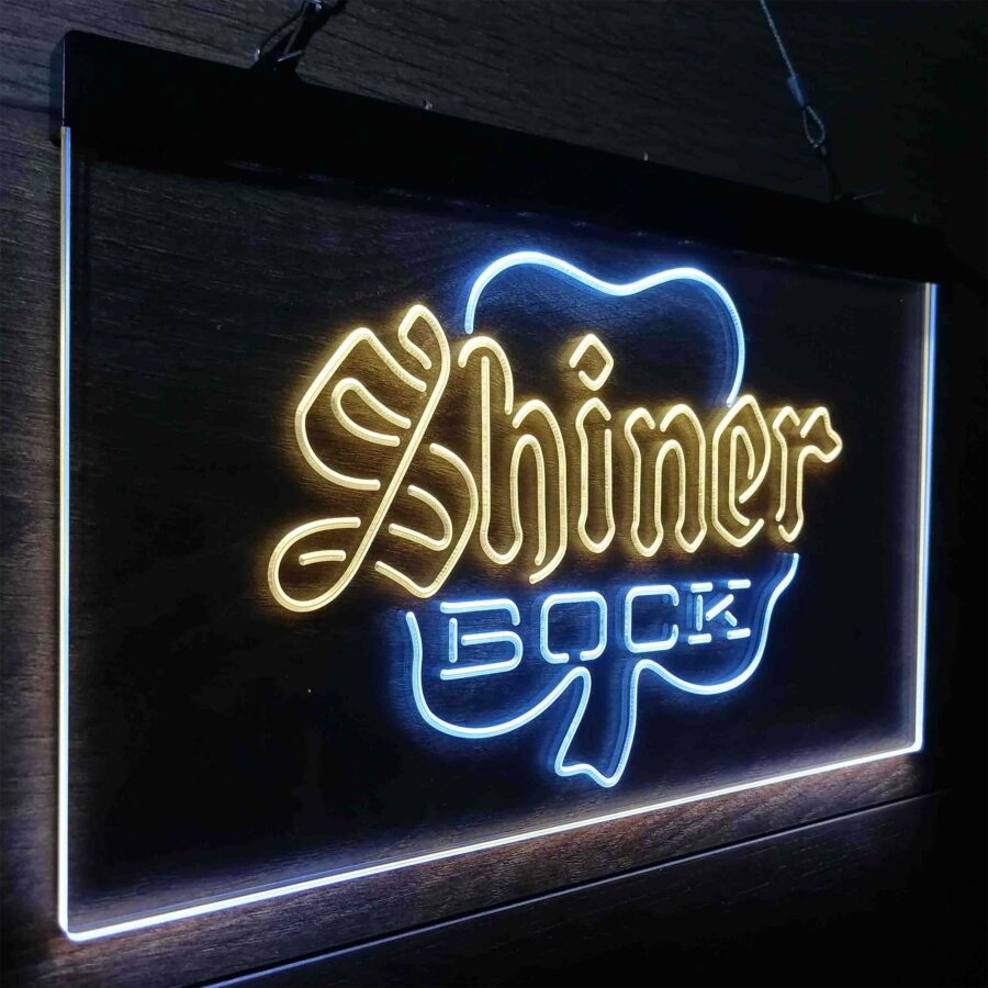 Shiner Bock Shamrock Neon Like Led Sign - Image 20