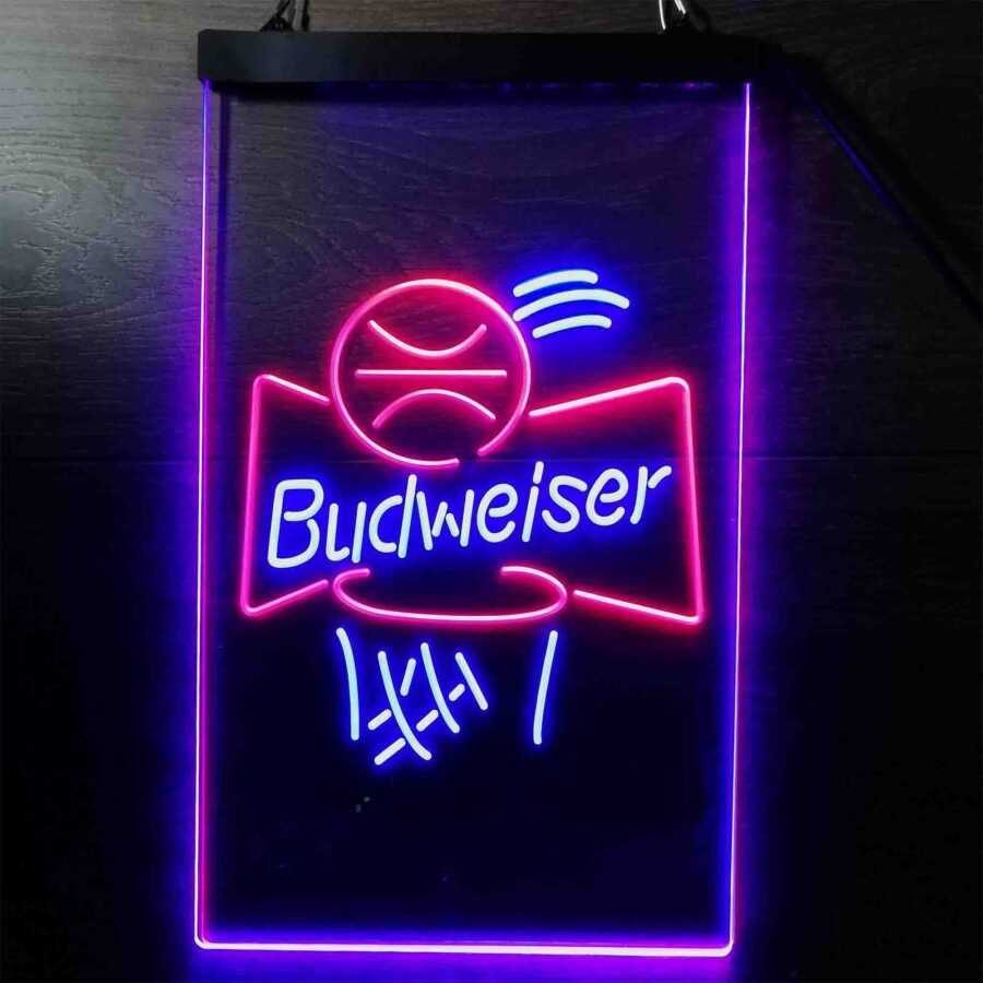 Budweiser Basketball Net Neon Like Led Sign