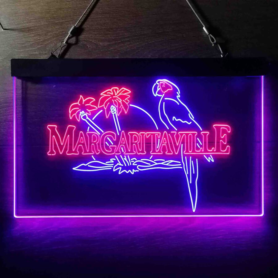 Jimmy Buffetts Margaritaville Parrot Neon Light Led Sign - Image 5