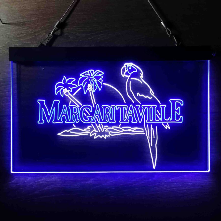 Jimmy Buffetts Margaritaville Parrot Neon Light Led Sign - Image 3