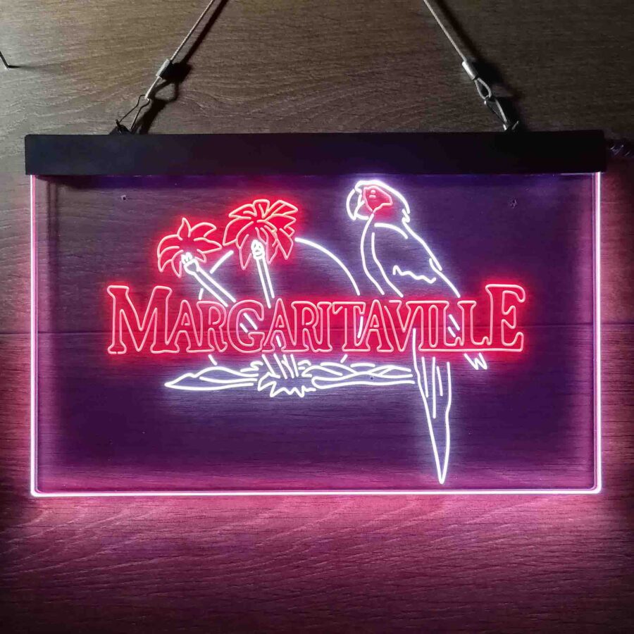 Jimmy Buffetts Margaritaville Parrot Neon Light Led Sign - Image 2