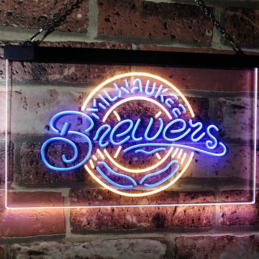 Milwaukee Brewers Led Neon Sign - Image 3