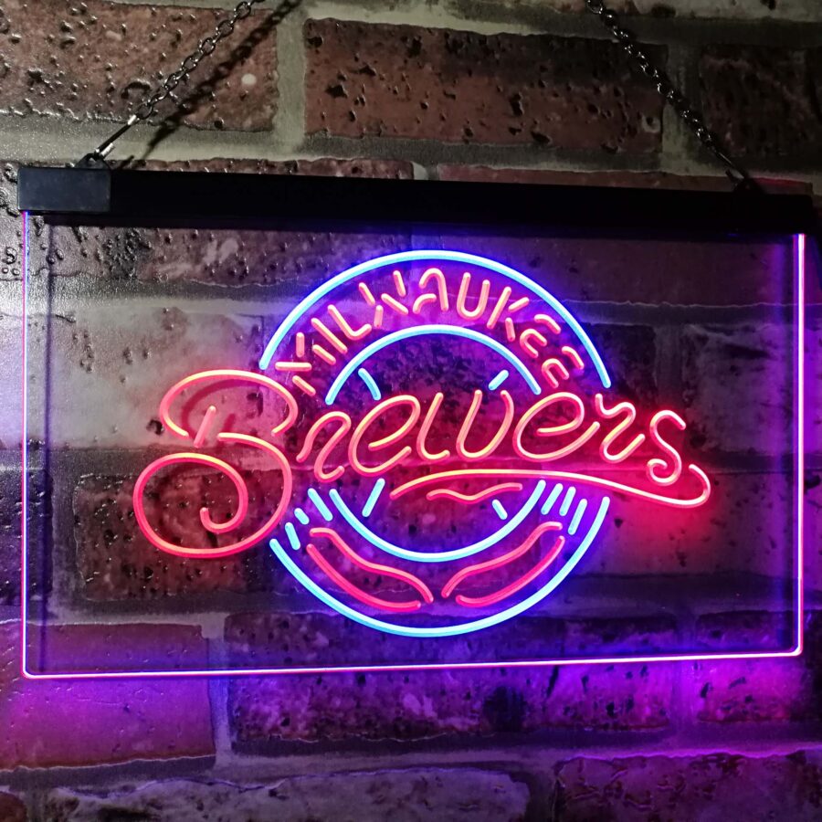 Milwaukee Brewers Led Neon Sign