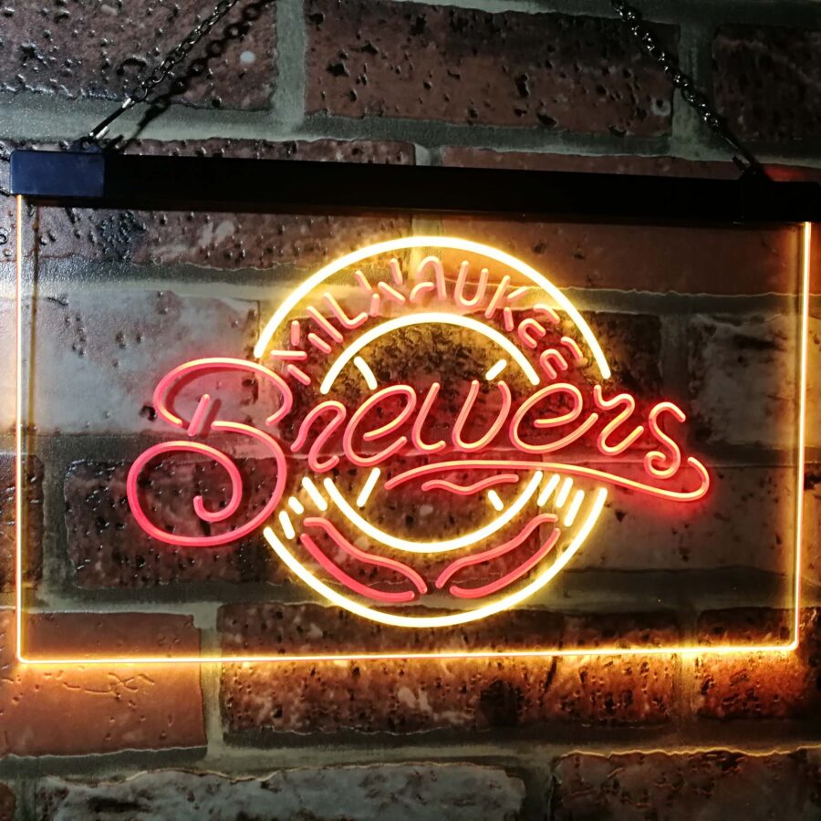 Milwaukee Brewers Led Neon Sign - Image 10